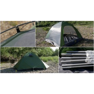 Палатка Naturehike P-Series NH18Z033-P 210T65D трехместная, темно-зеленая, 6927595762639 [NATUREHIKE]